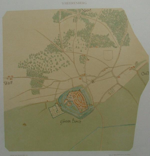 afbeelding van plattegrond T Heren Berch van Jacob van Deventer (´s Heerenberg)