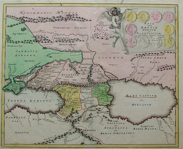 afbeelding van kaart Asia intra Maeotim Pontum et mare Caspium van Weigel (Greece)
