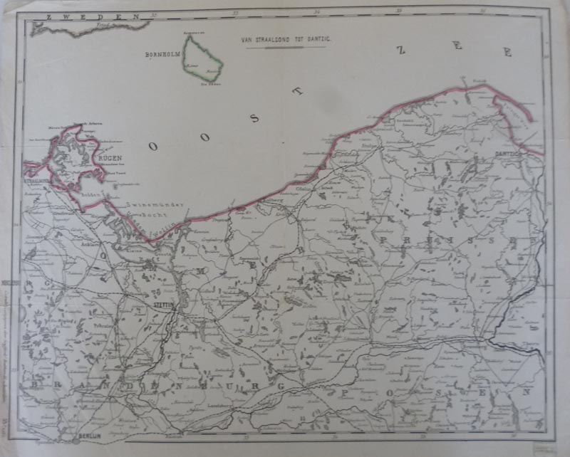 afbeelding van kaart Van Straalsond tot Danzig van nn