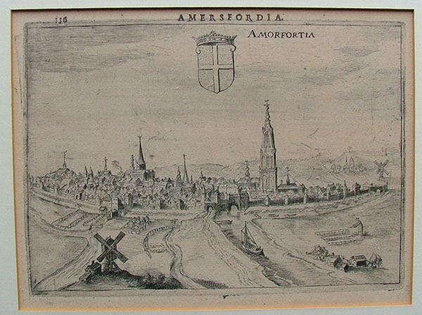 afbeelding van kaart Amersfordia, Amersfortia van Guicciardini