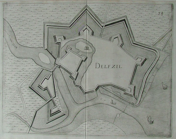 afbeelding van plattegrond Delfzil van Gualdo (Delfzijl)