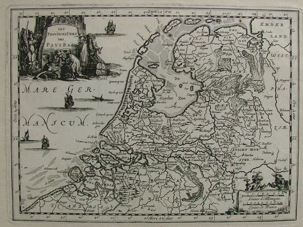 afbeelding van kaart Les provinces des Pays Bas van Jan Luijken?