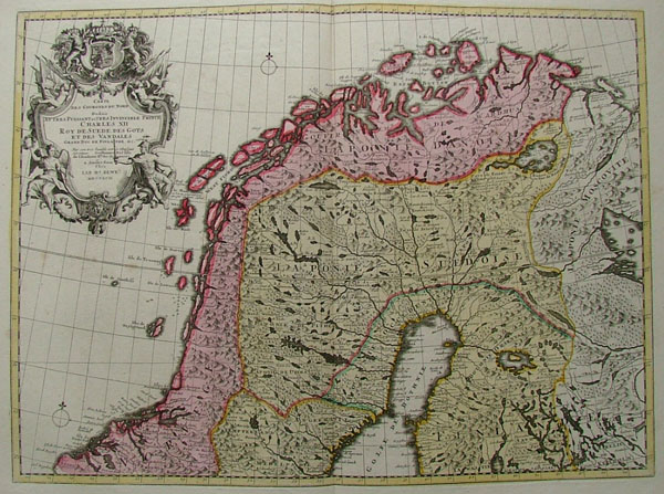 afbeelding van kaart Carte des Courones du Nord van Ian B Elwe (Sweden)