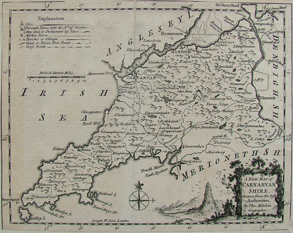 afbeelding van kaart A New map of Cararvan Shire van Thomas Kitchin