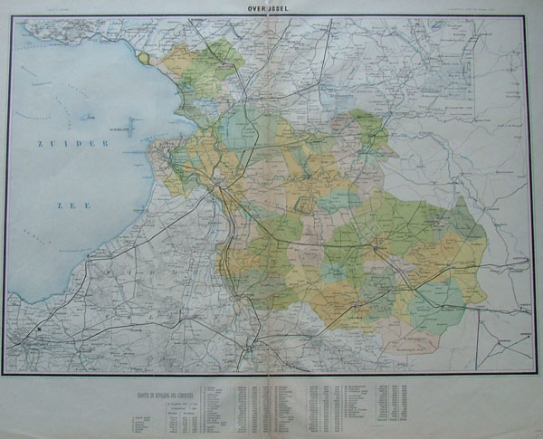 afbeelding van kaart Overijssel van J. SMulders