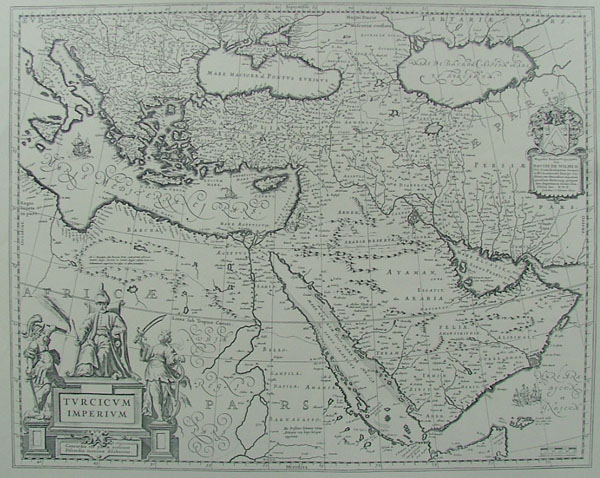 afbeelding van kaart REPRODUCTION: Turicum Imperium van Willem and Joan Blaeu) (Turkey)