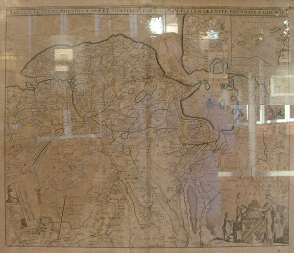 afbeelding van kaart Tabula Dominii Groeningae qvae et Complectitur Maximam partum Drentiae van Frederik de Wit