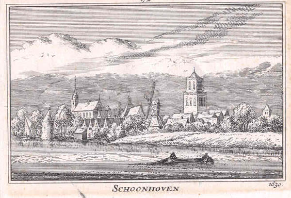 afbeelding van prent Schoonhoven van Rademaker (Schoonhoven)