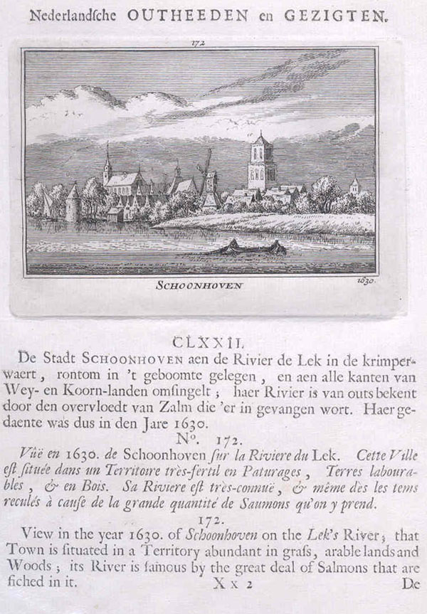 afbeelding van prent Schoonhoven van Rademaker (Schoonhoven)