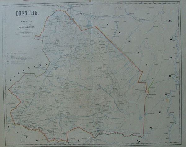 afbeelding van kaart Drenthe van Kuyper (Kuijper)