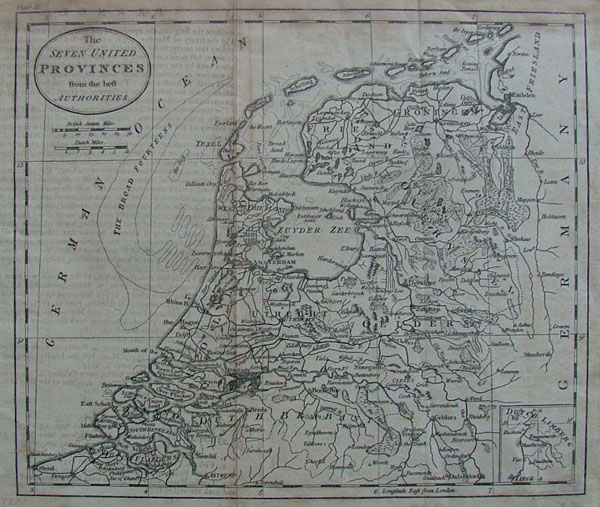 afbeelding van kaart The seven united provinces from the best Authorities van nn