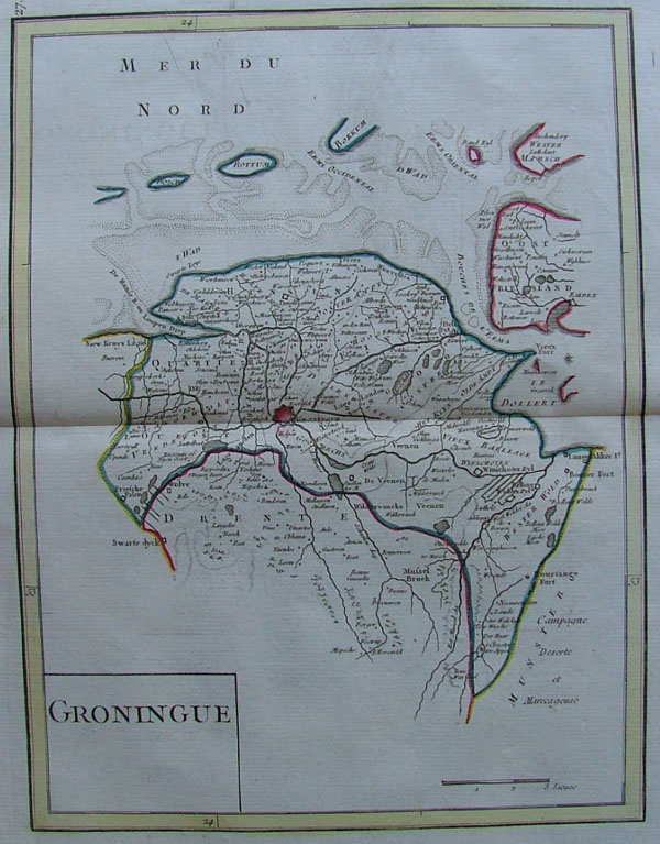 afbeelding van kaart Groningue van George Louis le Rouge