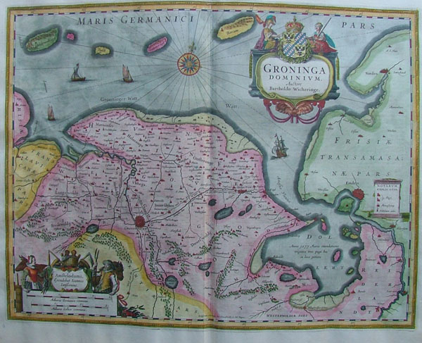afbeelding van kaart Groninga Dominium  van Barthold Wigheringe, Joan Blaeu