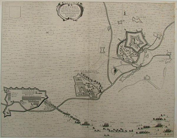 afbeelding van plattegrond Coevordia Obsessa et Capta ... van Joan Blaeu (Coevorden)