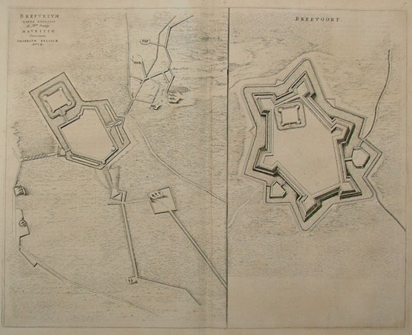 afbeelding van plattegrond Brefurtum Capta anno 1597, Breevoort van Blaeu (Bredevoort)