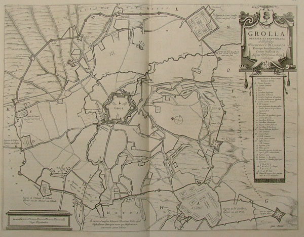 afbeelding van plattegrond Grolla Obsessa et expugnata... van Jan Blaeu (Groenlo)