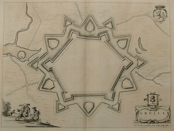 afbeelding van plattegrond Grolla van Blaeu (Groenlo)