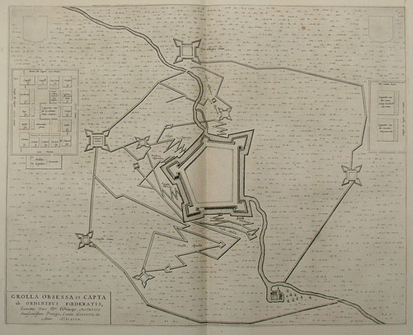 afbeelding van plattegrond Grolla obsessa et Capta ab Ordinibus Foederatis van Blaeu (Groenlo)