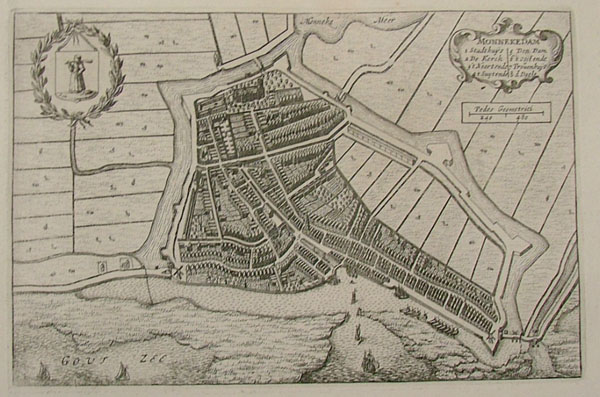 afbeelding van plattegrond Monnekedam van Blaeu (Monnickendam)