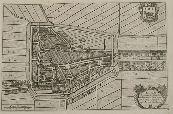 afbeelding van plattegrond Edam van Blaeu (Edam)