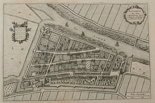 afbeelding van plattegrond Asperen van Blaeu (Asperen)