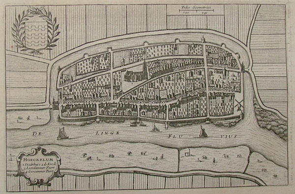 afbeelding van plattegrond Hoeckelum van Blaeu (Heukelum)