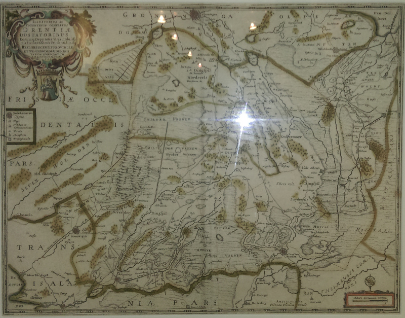 afbeelding van kaart Illustribus ac Potentibus Comitatus Drentiae D.D. Stratoribus van Hendricus Hondius