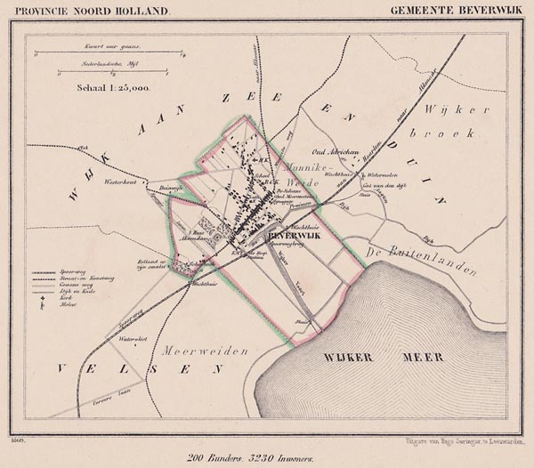 afbeelding van Kuyperkaart Gemeente Beverwijk van Kuyper (Kuijper)