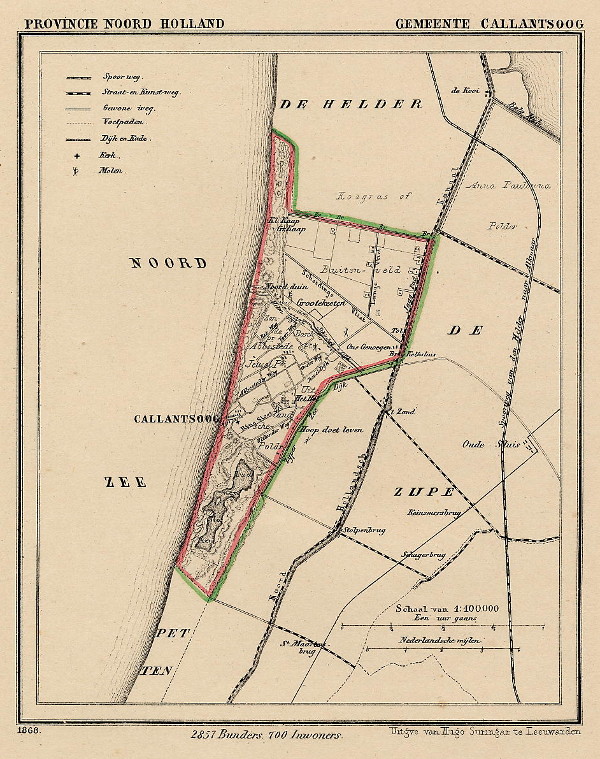 afbeelding van Kuyperkaart Gemeente Callantsoog van Kuyper (Kuijper)