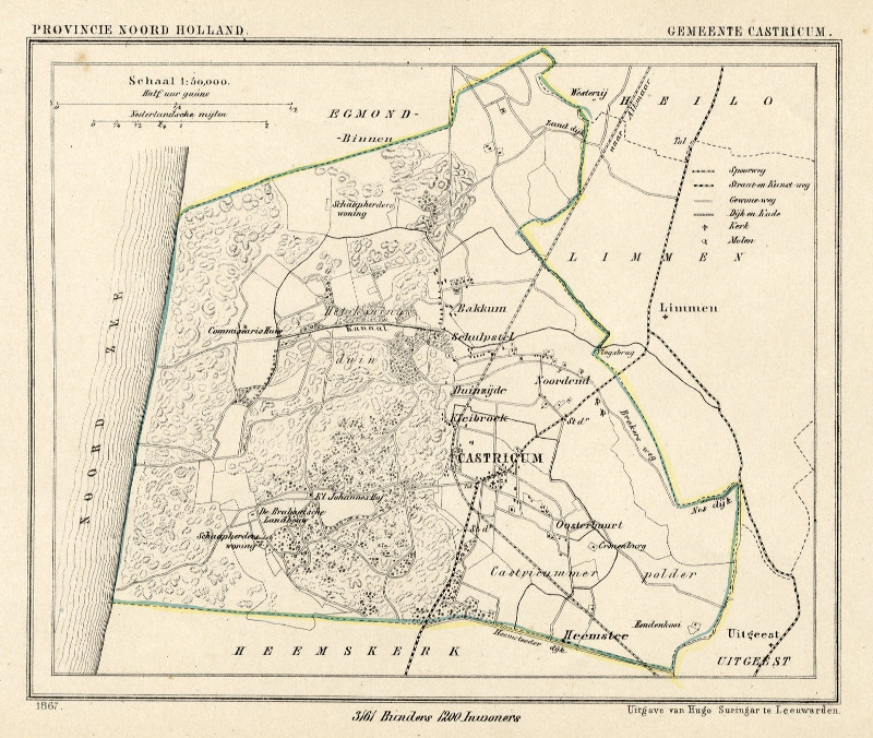 afbeelding van Kuyperkaart Gemeente Castricum van Kuyper (Kuijper)