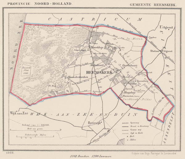 afbeelding van Kuyperkaart Gemeente Heemskerk van Kuyper (Kuijper)