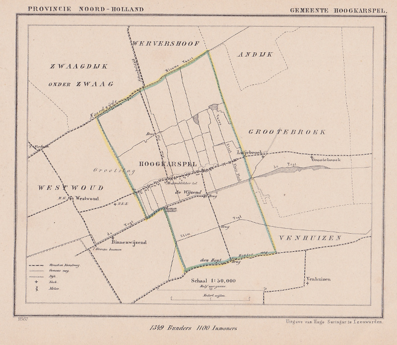 afbeelding van Kuyperkaart Gemeente Hoogkarspel van Kuyper (Kuijper)