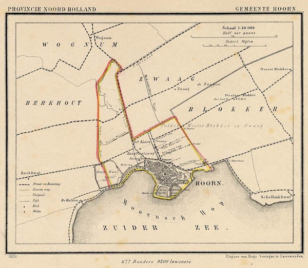 afbeelding van Kuyperkaart Gemeente Hoorn van Kuyper (Kuijper)