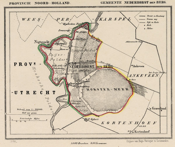 afbeelding van Kuyperkaart Gemeente Nederhorst den Berg van Kuyper (Kuijper)