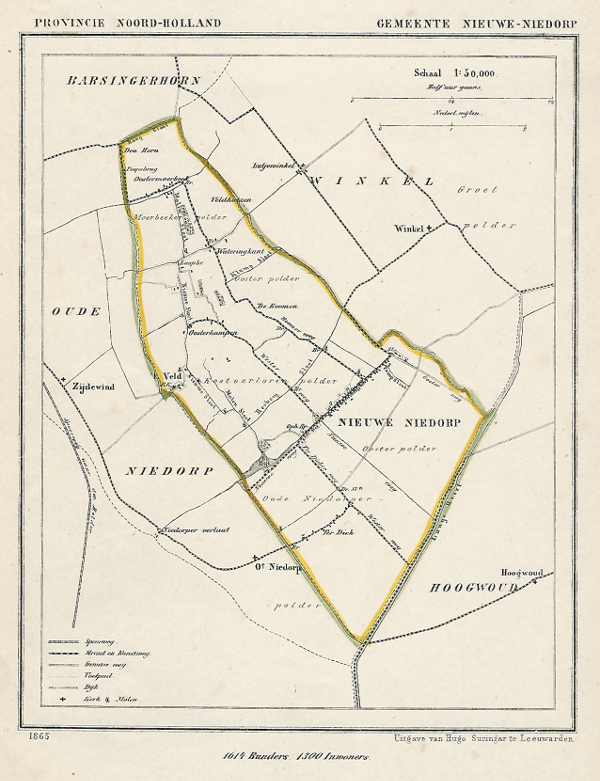 afbeelding van Kuyperkaart Gemeente Nieuwe Niedorp van Kuyper (Kuijper)