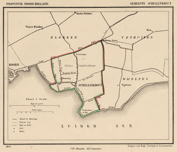 afbeelding van Kuyperkaart Gemeente Schellinkhout van Kuyper (Kuijper)