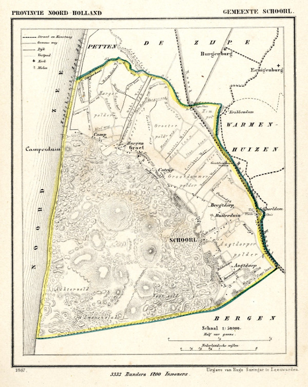 afbeelding van Kuyperkaart Gemeente Schoorl van Kuyper (Kuijper)