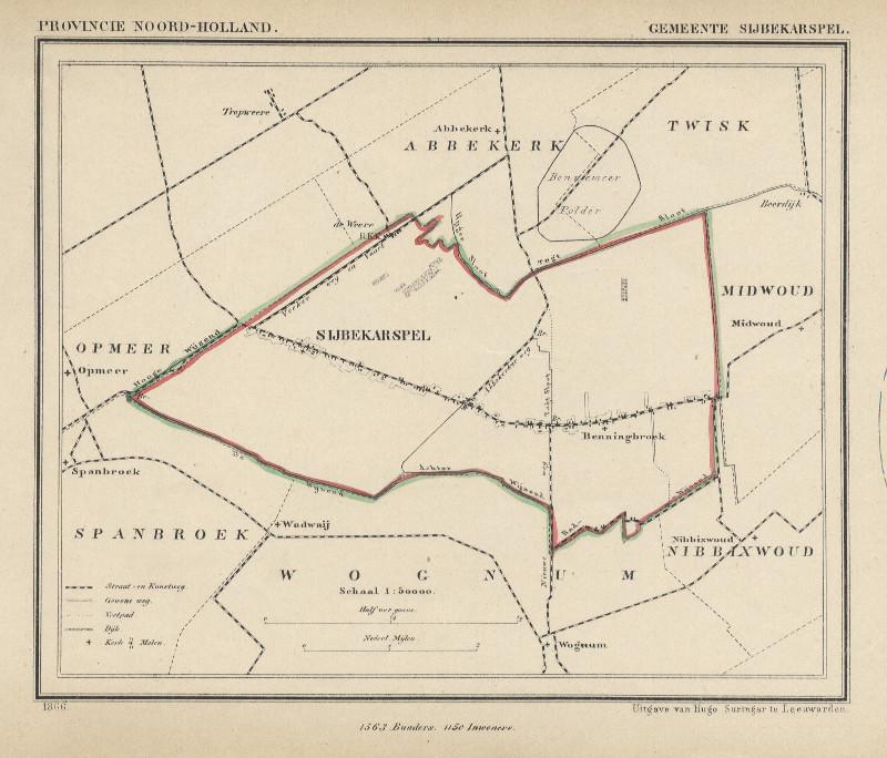 afbeelding van Kuyperkaart Gemeente Sijbekarspel van Kuyper (Kuijper)