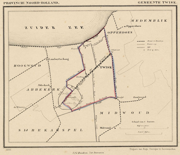 afbeelding van Kuyperkaart Gemeente Twisk van Kuyper (Kuijper)