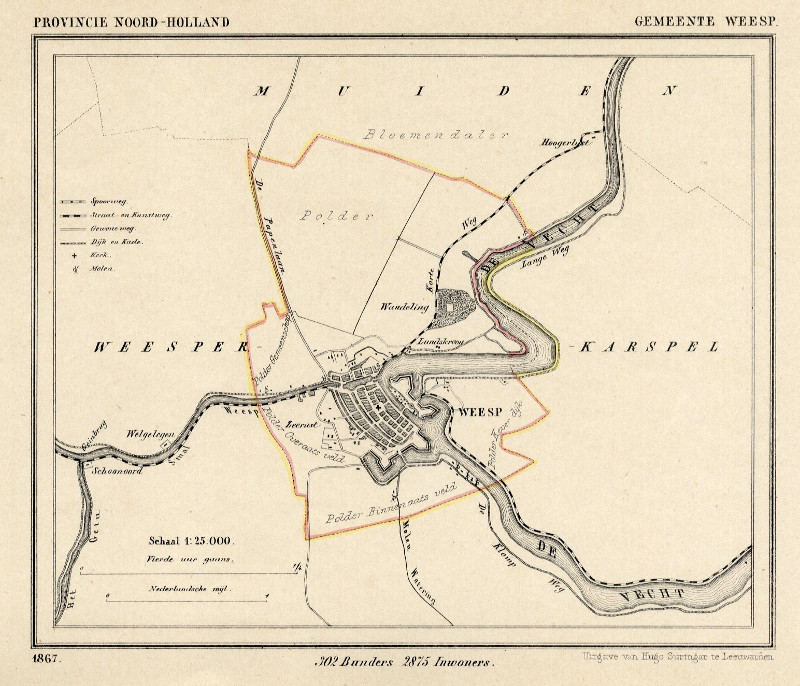 afbeelding van Kuyperkaart Gemeente Weesp van Kuyper (Kuijper)