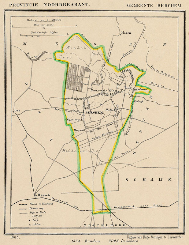 afbeelding van Kuyperkaart Gemeente Berchem van Kuyper (Kuijper)