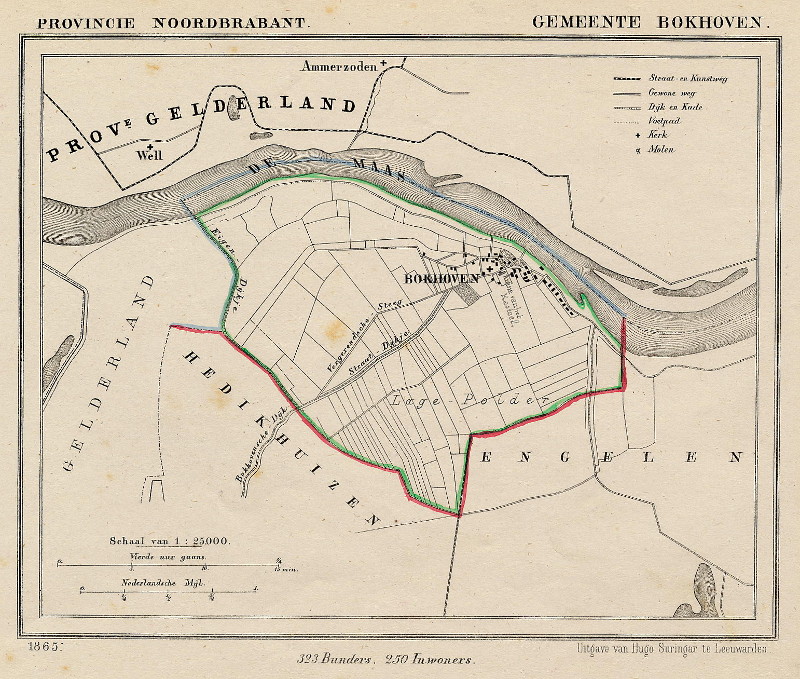 afbeelding van Kuyperkaart Gemeente Bokhoven van Kuyper (Kuijper)