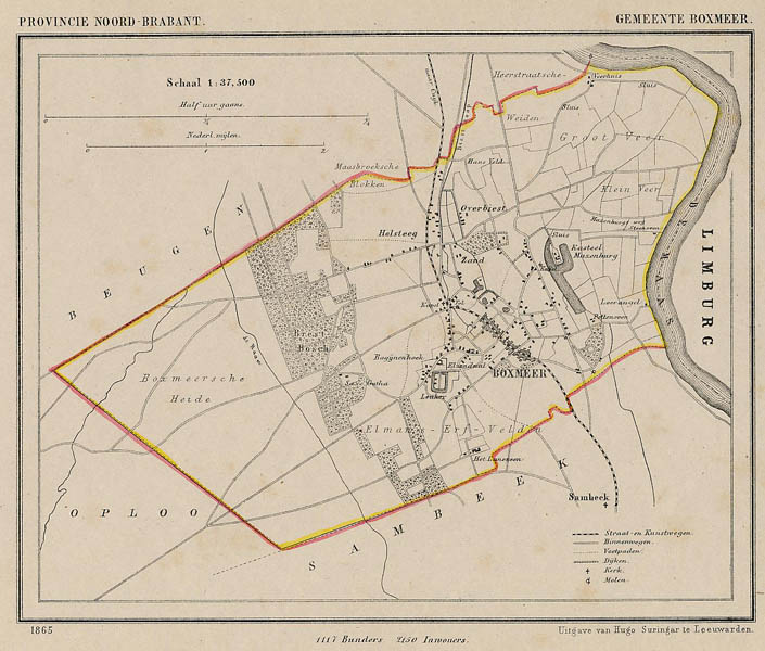 afbeelding van Kuyperkaart Gemeente Boxmeer van Kuyper (Kuijper)