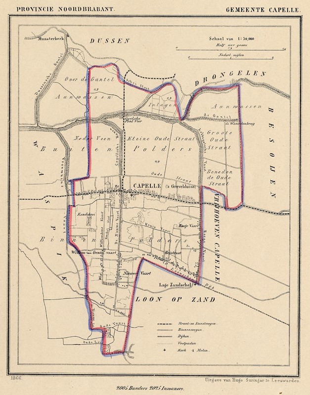 afbeelding van Kuyperkaart Gemeente Capelle van Kuyper (Kuijper)