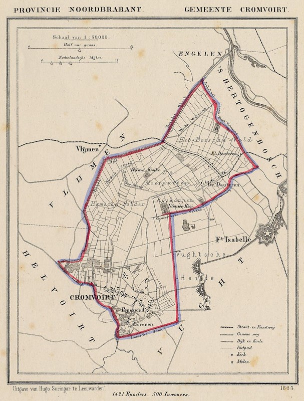 afbeelding van Kuyperkaart Gemeente Cromvoirt van Kuyper (Kuijper)