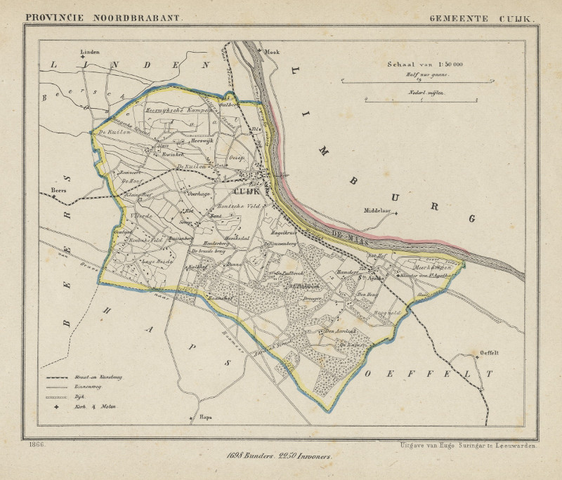 afbeelding van Kuyperkaart Gemeente Cuijk van Kuyper (Kuijper)