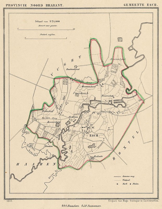 afbeelding van Kuyperkaart Gemeente Esch van Kuyper (Kuijper)