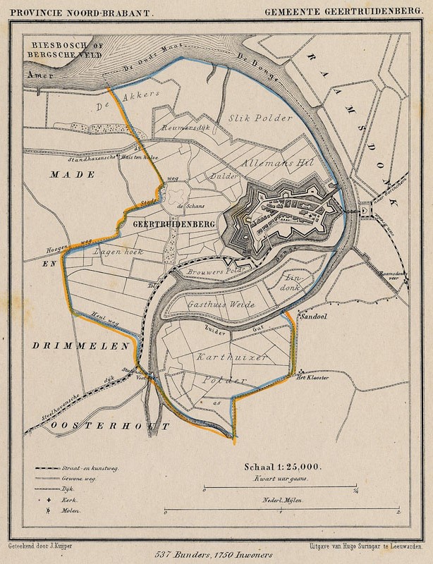 afbeelding van Kuyperkaart Gemeente Geertruidenberg van Kuyper (Kuijper)