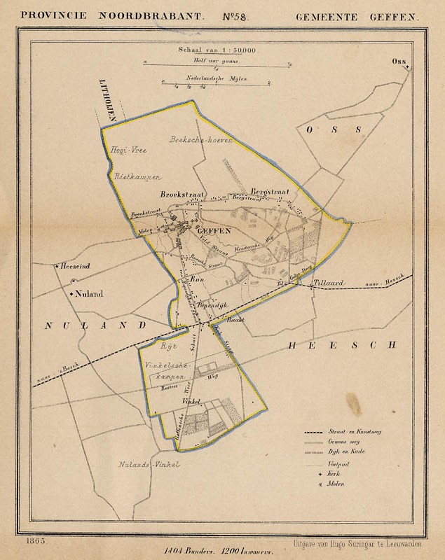 afbeelding van Kuyperkaart Gemeente Geffen van Kuyper (Kuijper)