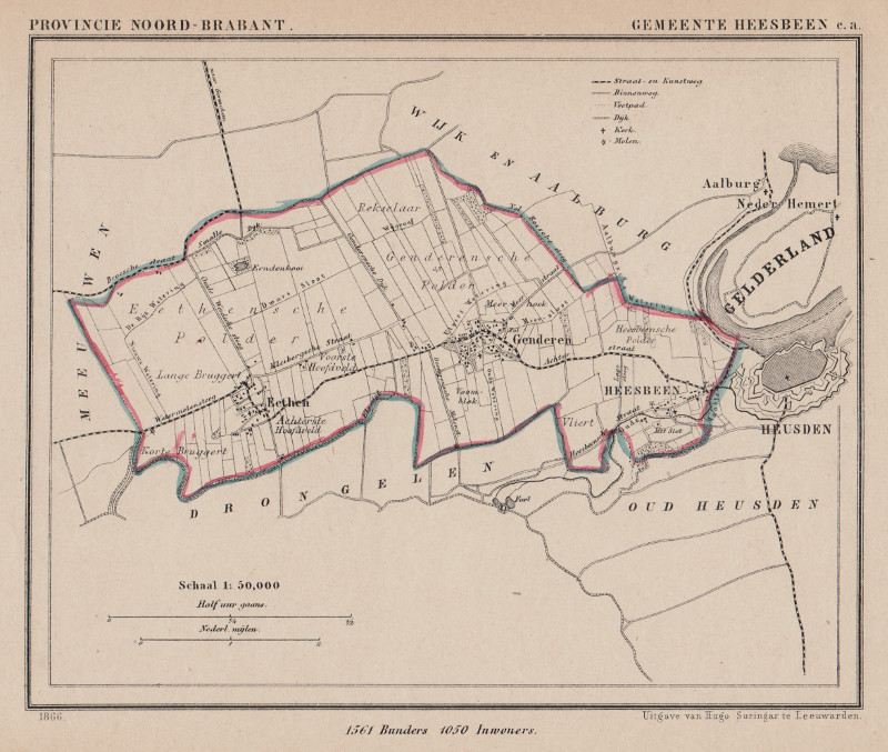 afbeelding van Kuyperkaart Gemeente Heesbeen c.a. van Kuyper (Kuijper)